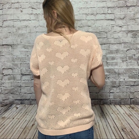 ‼️2B BEBE HEART KNIT SWEATER Size M‼️ - Picture 5 of 16